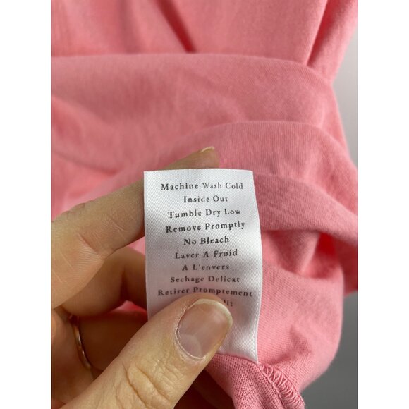 Frank & Eileen Women's XS Essential Scoop Neck Tee Lab Short Sleeve T-Shirt Pink - Picture 7 of 11